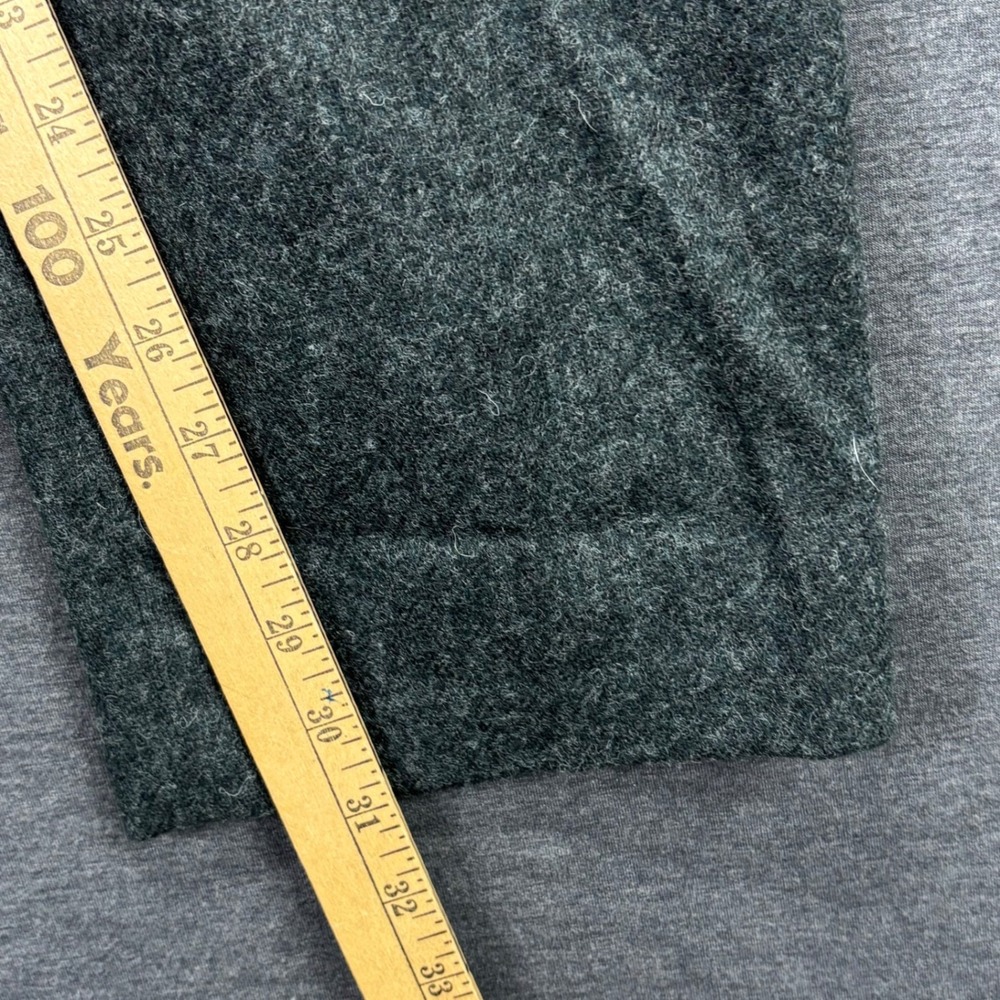 Sag Harbor Pants Womens 10 Wool Blend Pleated Cuffed Charcoal Lined Trousers NEW - Picture 7 of 16